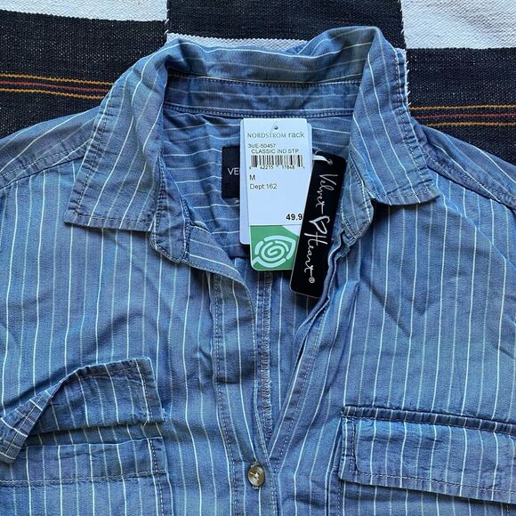 NWT Nordstrom’s Velvet Heart Button Up Collared Dress. Pockets. Size Medium. - Picture 16 of 16